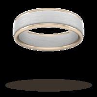 5mm wedding ring in 18 carat white rose gold ring size u