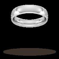 5mm Traditional Court Heavy Wedding Ring in Sterling Silver- Ring Size P