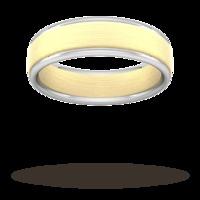 5mm wedding ring in 18 carat yellow white gold ring size r