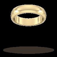 5mm D Shape Heavy Wedding Ring I...