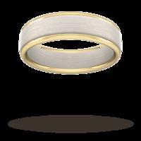 5mm Wedding Ring in 18 Carat Rose & Yellow Gold - Ring Size P