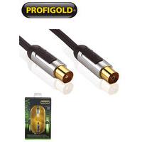 5m tv aerial extension cable profigold prov8705