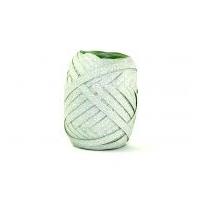 5mm Glitter Curling Ribbon 10m Mint Green & Silver