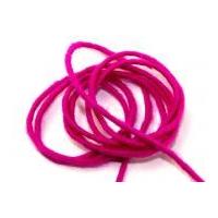 5mm Pure Wool Felt Cord Fuchsia Pink