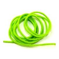 5mm Pure Wool Felt Cord Bright Green