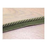 5mm British Trimmings Flanged Furnishing Cord Trimming Green