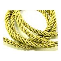 5mm Metallised Lurex Twisted Cord Gold