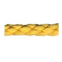 5mm british trimmings rayon crepe cord yellow