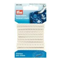 5mm prym children39s elastic 5m white