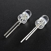 5mm Light Emitting Diode LED Lamps, White Hair Red, Green, Yellow, Blue, White (50 Pieces a Pack)
