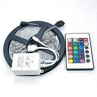 5M 5050 RGB 150 LEDs and 24Key Remote Controller LED Strips Light