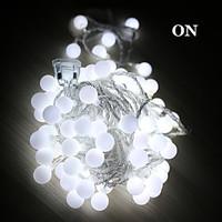 5M Led String Lights With 50Led Ball Ac220V Holiday Decoration Lamp Festival Christmas Lights Outdoor Lighting