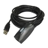 5m Black USB 2.0 A M A F Active Boosted Extension