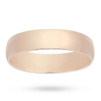 5mm Plain Wedding Band in 9 Carat Yellow Gold