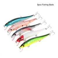 5pcs 12cm/13.5g Fishing Lures with 3 Fishing Tackle