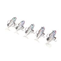 5Pcs 6.5cm 8g Soft Bait Lead Head Fish Lures Fishing Tackle Sharp Hook T Tail