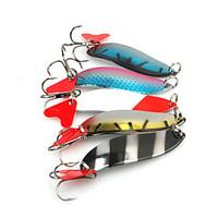 5pcs 5cm/9.5g Metal Lure Spoon Bait Mixed Color