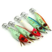 5pcs 100mm 9g Fishing Luminous Bait Big Eyes Shrimp Lure Random Color