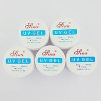 5pcs transparent nail art uv builder gel14ml 1 bottle