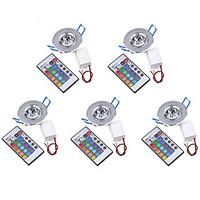 5pcs morsen 3w 200 250lm led rgb ceiling light with remote controller  ...
