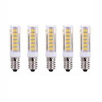 5Pcs E14 75Led Smd2835 7w 1000Lm AC220 White Warm White Small Ceramic Corn Lamp White