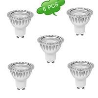 5PCS GU10 5 W 1 COB 900 LM Warm/Natural White MR16 Spot Lights AC 85-265 V