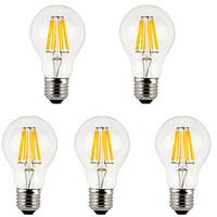 5Pcs MORSENLowest Price E27 8W 800lm Bulbs LED Filament Bulb Warm/Cold White Bulbs Lamp for Indoor/Kitchen AC85-265V