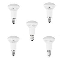 5pcs R50 7W E14 LED Globe Spot Light Bulb Warm/Cool White Bulb(AC85-265V)