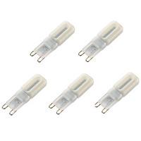5PCS 5W G9 Dimmable LED Light 22x 2835SMD LEDs LED Bulb In Warm/Cool White (AC220-240V)
