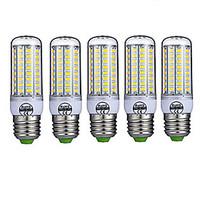 5pcs 72LED E27 LED Corn Lights 5730 LED Cool Warm White Lights Lamp Bulb(AC220-240V)