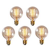 5pcs g95 e27 40w vintage edison bulb retro lamp incandescent light bul ...