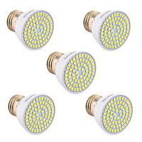 5Pcs YWXLight E26/E27 GU5.3(MR16) GU10 72LED 7W LED 2835SMD 600-700Lm Warm White Cold White Natural White LED Spotlight (AC 110V/220V)