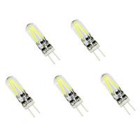 5pcs G4 1.5W LED Filament COB Bulb Equal 20W Incandescent Lamp (AC/DC 12V)