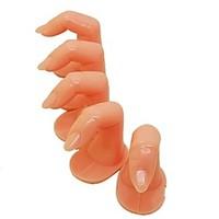 5PCS False Finger for Practice Finger Training Nail Art With Nail Display Nail Tips