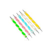 5pcs Ways Acrylic Uv Gel Nail Art Design Tips Dotting Painting Brush Pen Set