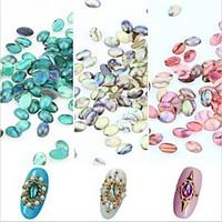 5PCS Shell Lines Rhinestone Nail Art Decorations