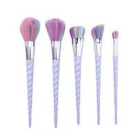 5pcs contour brush makeup brush set blush brush eyeshadow brush eyelin ...