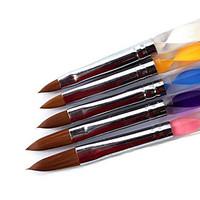 5PCS Nail Art Acrylic Pen Brush NO.4-12