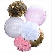 5pcs/lot 8 20cm Decorative Tissue Paper Honeycomb Balls Flower Pastel Birthday Baby Shower Wedding Holiday Party Decorations
