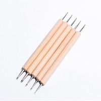 5PCS Nail Art tool Bar. Double Point Drill Pen Paint Pen Suit