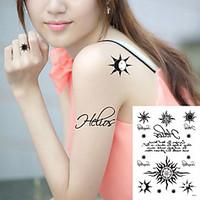 5Pcs/Lot Temporary Tattoo Body Art Flash Tattoo Sticker Waterproof Fake Tatoo Henna Painless Tattoo Sticker