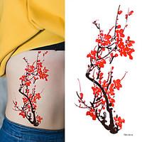 5pc women sexy tattoo plum blossom pattern tattoo paster summer style  ...