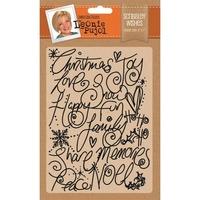 5quotx7quot christmas embossing folder scribbley wishes