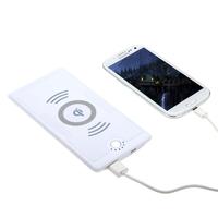 5V QI Wireless Charger Transmitter Power Bank 6000mAh for Nokia Lumia 920/820 Nexus 4/5 iPhone 4/4S Samsung Galaxy S3/Note 2 White EU Plug