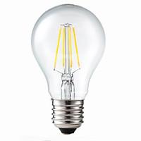 5W E26/E27 LED Filament Bulbs G60 4 COB 400 lm Warm White Dimmable / Decorative AC 220-240 V