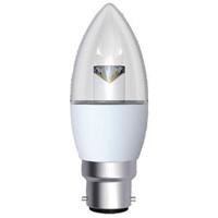 5W BC B22 Dimmable Clear Candle LED Lamp DIMC5BCWWCLR