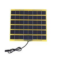 5W 12V Polycrystalline Solar Panel with DC Charge Cable for 12V Battery (SWB5012D)
