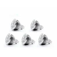 5W GU5.3(MR16) LED Spotlight MR16 4 350-400 lm Warm White DC 12 V 5 pcs