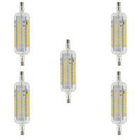 5W R7S LED Corn Lights T 60 SMD 2835 800 lm Warm White / Cool White Decorative / Waterproof AC 220-240 V 5 pcs