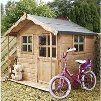5X5 Poppy Wooden Playhouse with Base with Assembly Service
